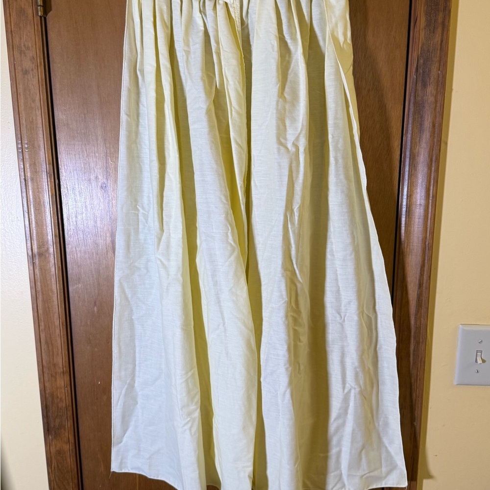 American Vintage Blue and Cream Floral Skirt Set with Apron - Picture 11 of 11